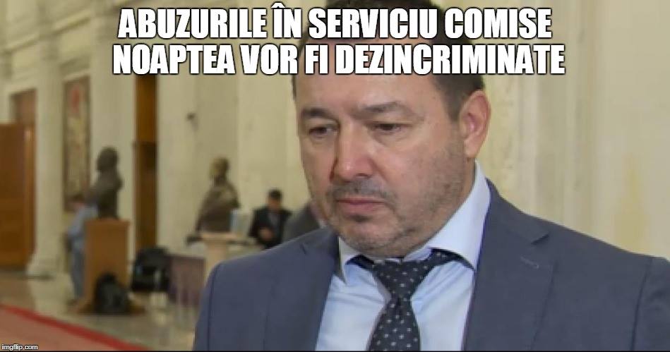 Cătălin Rădulescu: Abuzurile în serviciu comise noaptea vor fi dezincriminate