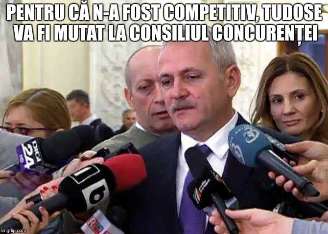 Liviu Dragnea: Pentru că n-a fost competitiv, Tudose va fi mutat la consiliul concurenței