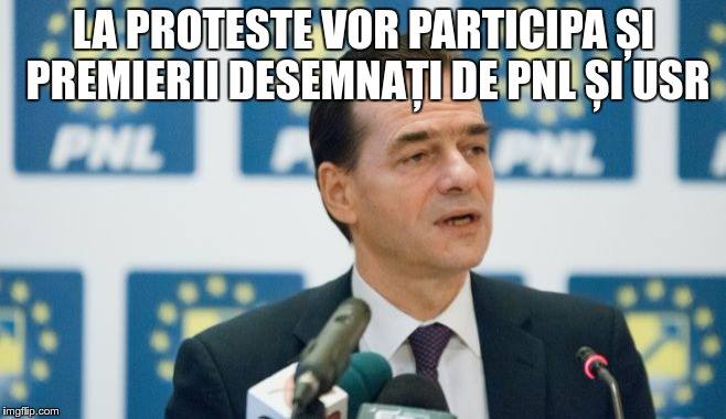 Ludovic Orban: La proteste vor participa și premierii desemnați de PNL și USR