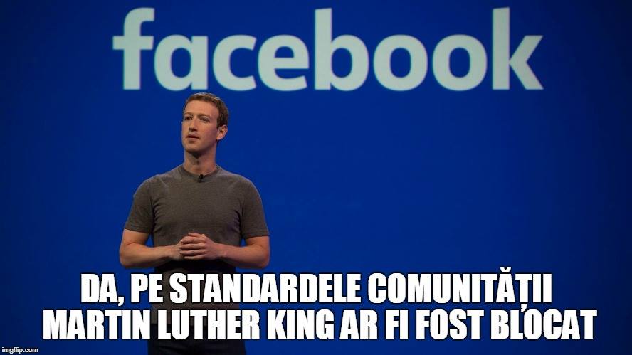 M ark Zuckerberg: Da, pe standardele comunității Martin Luther King ar fi fost blocat