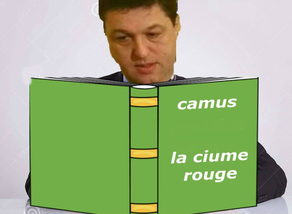 Șerban Nicolae citind Camus - La Ciume Rouge
