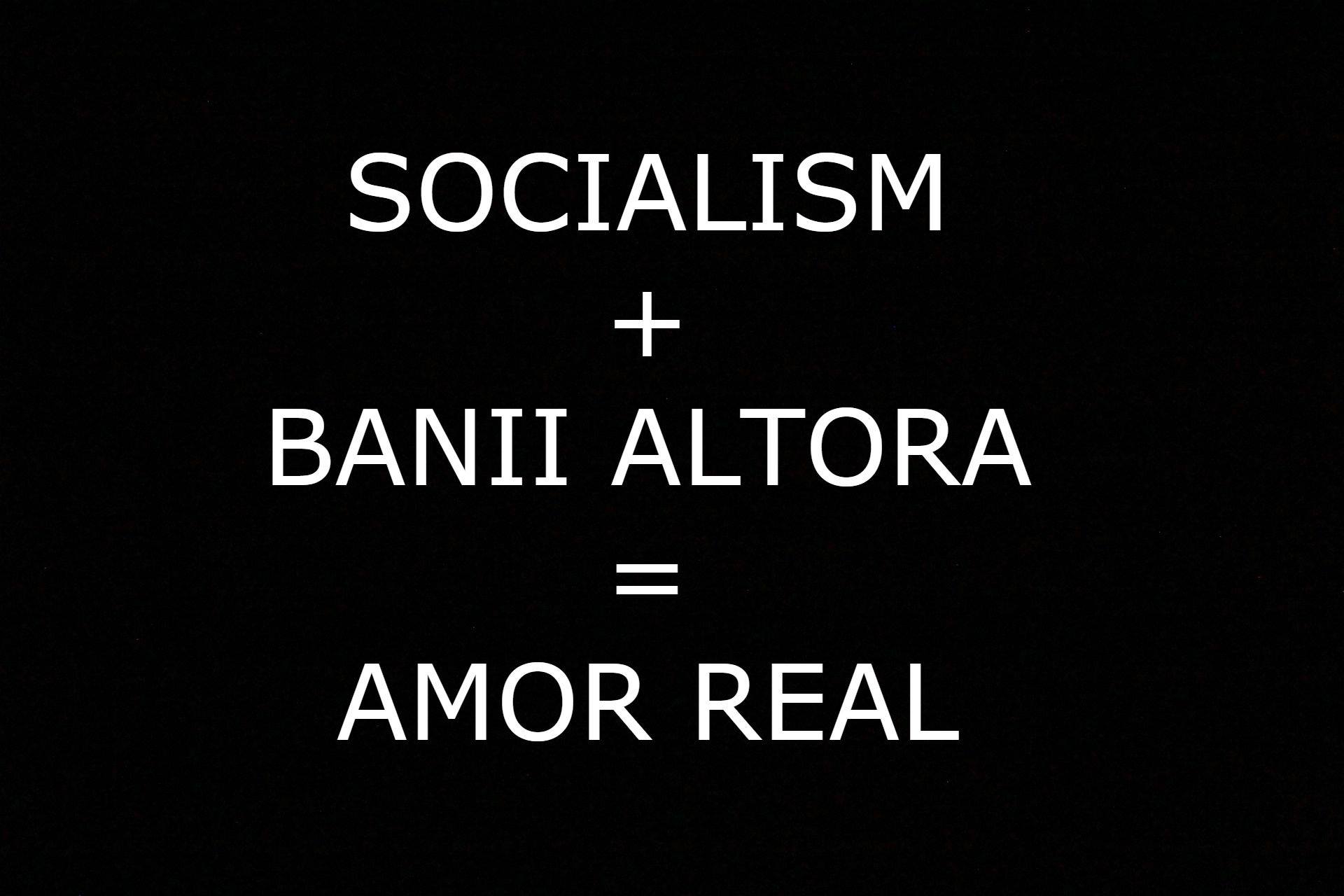 Socialism + Banii altora = Amor real