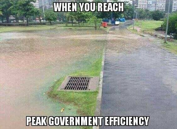 When you reach peak government efficiency
