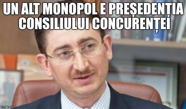 Bogdan Chirițoiu: Un alt monopol e președenția Consiliului Concurenței