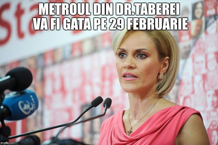 Gabriela Vrânceanu Firea: Metroul din Dr. Taberei va fi gata pe 29 Februarie