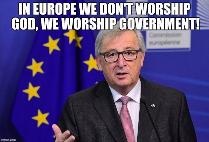 Jean-Claude Juncker: In Europe we don't worship God, we worship government