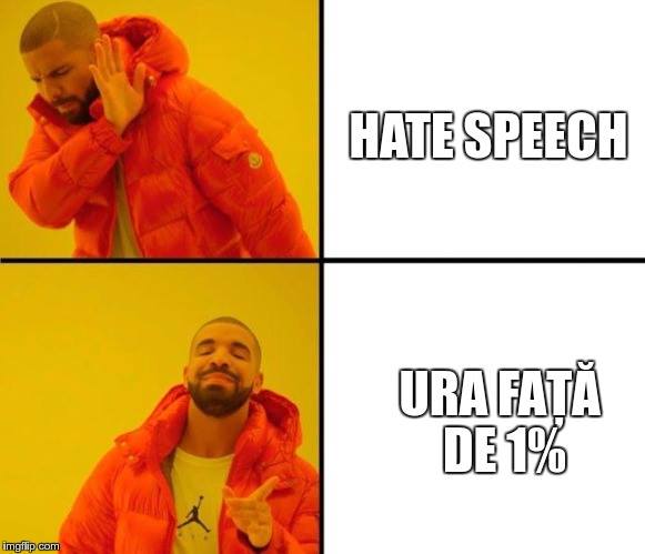 Drake: Hate speech vs Ura față de 1%