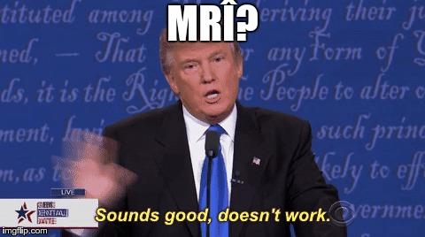 Donald Trump: MRÎ? Sounds good, doesn't work